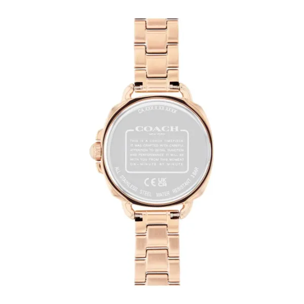Coach Tatum Rose Gold Stainless Steel Silver Dial Quartz Watch for Ladies - 14504154