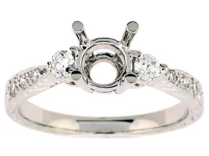 COAST 18K WHITE GOLD 0.29CT VS/G DIAMOND ENGAGEMENT RING MOUNTING