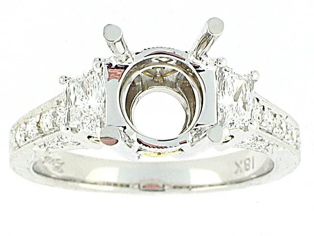 COAST 18K WHITE GOLD 0.69CT VS/G-H DIAMOND ENGAGEMENT RING MOUNTING