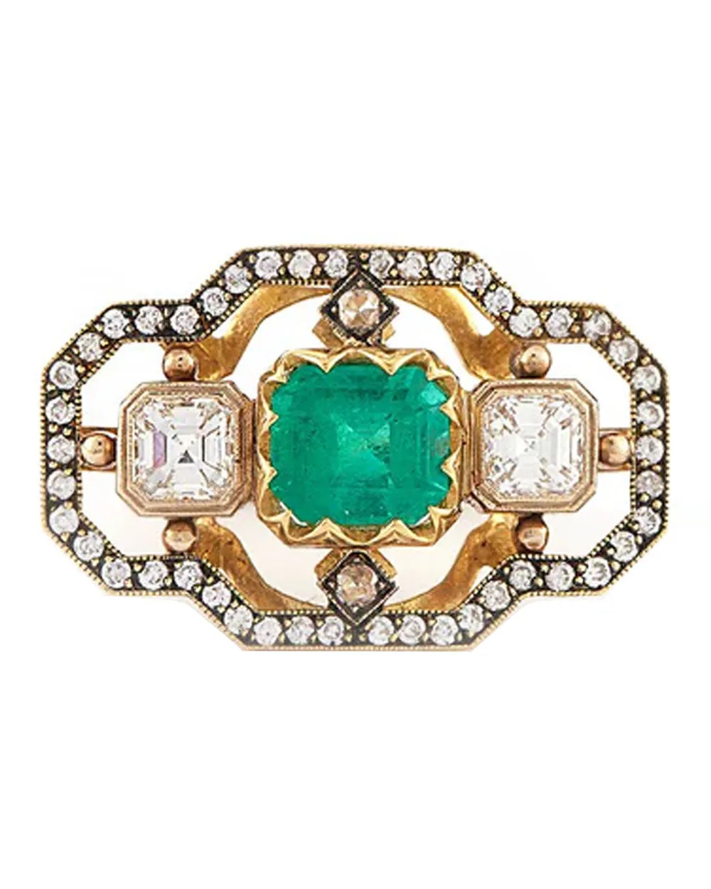 Colombian Emerald and Diamond Ring
