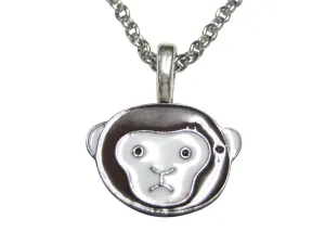 Confused Monkey Pendant Necklace