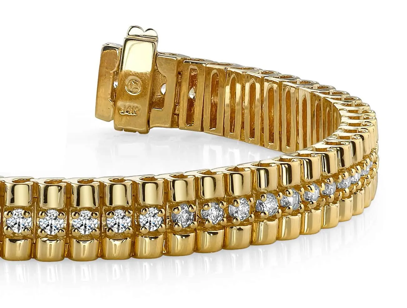 Continuous Strand Diamond Bracelet with 5.70 ct.(finished) 3.5mm
