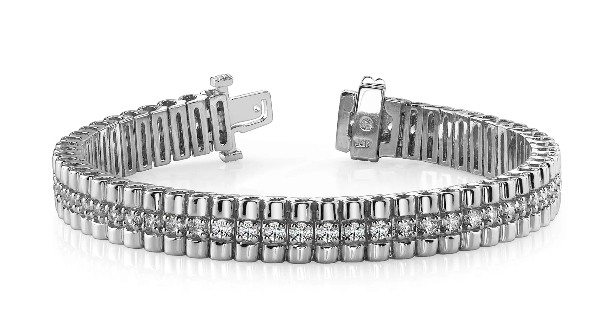 Continuous Strand Diamond Bracelet with 5.70 ct.(finished) 3.5mm