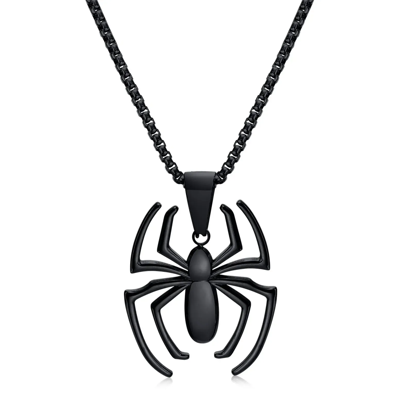 Cool Gothic Spider Necklaces for Men Boys
