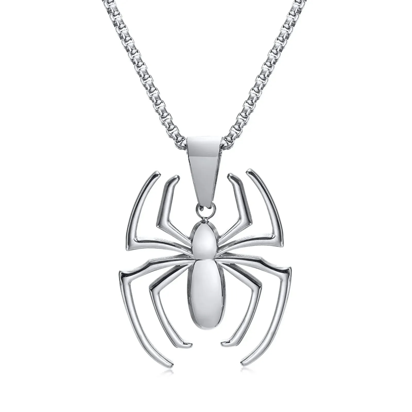 Cool Gothic Spider Necklaces for Men Boys
