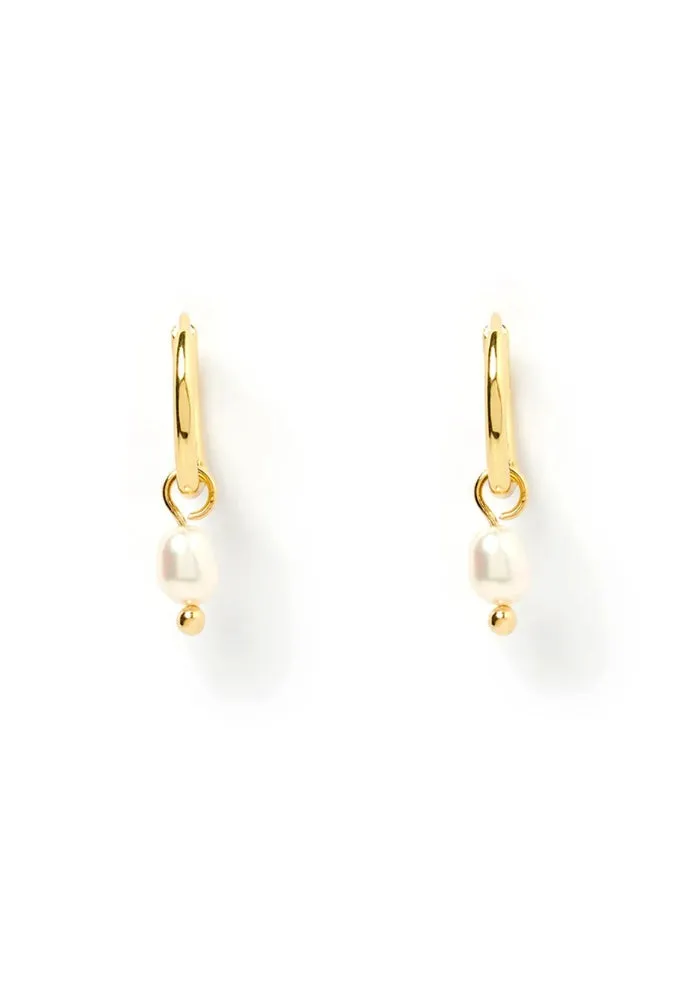 Cordelia Gold Pearl Earrings