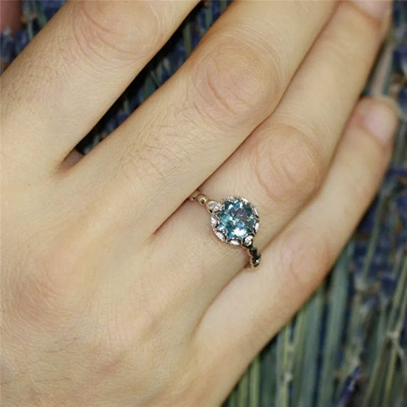 Crystal Engagement Ring