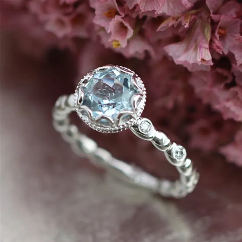 Crystal Engagement Ring