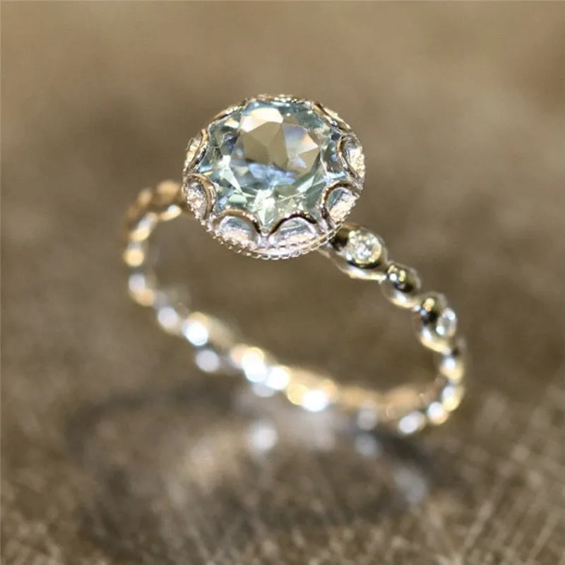 Crystal Engagement Ring
