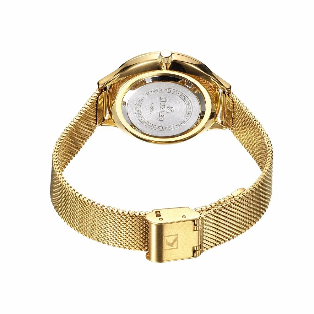 CURREN Fashion Rose Gold Women Watch Minimalism Elegant Luxury Lady Watches Waterproof Dress Wristwatch For Female Reloj Mujer