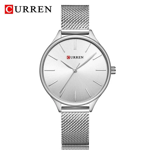 CURREN Fashion Rose Gold Women Watch Minimalism Elegant Luxury Lady Watches Waterproof Dress Wristwatch For Female Reloj Mujer