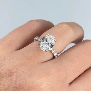 Custom 18K Luxe Joy Oval Diamond Engagement Ring