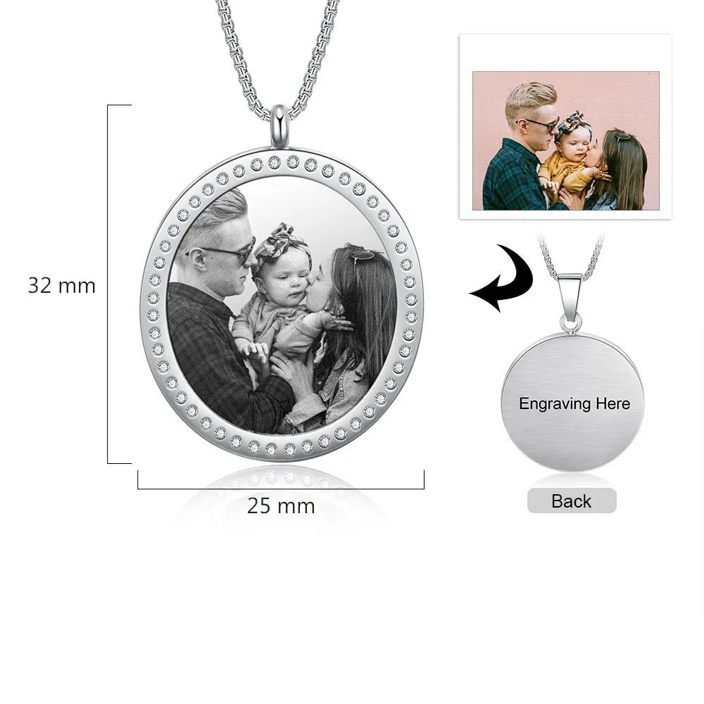 Customize Stainless Steel Photo Necklace