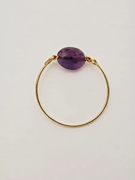 Cut Gemstone Ring