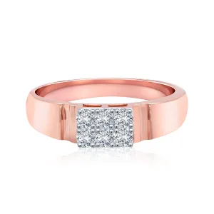 Dashing Rose Gold Diamond Ring