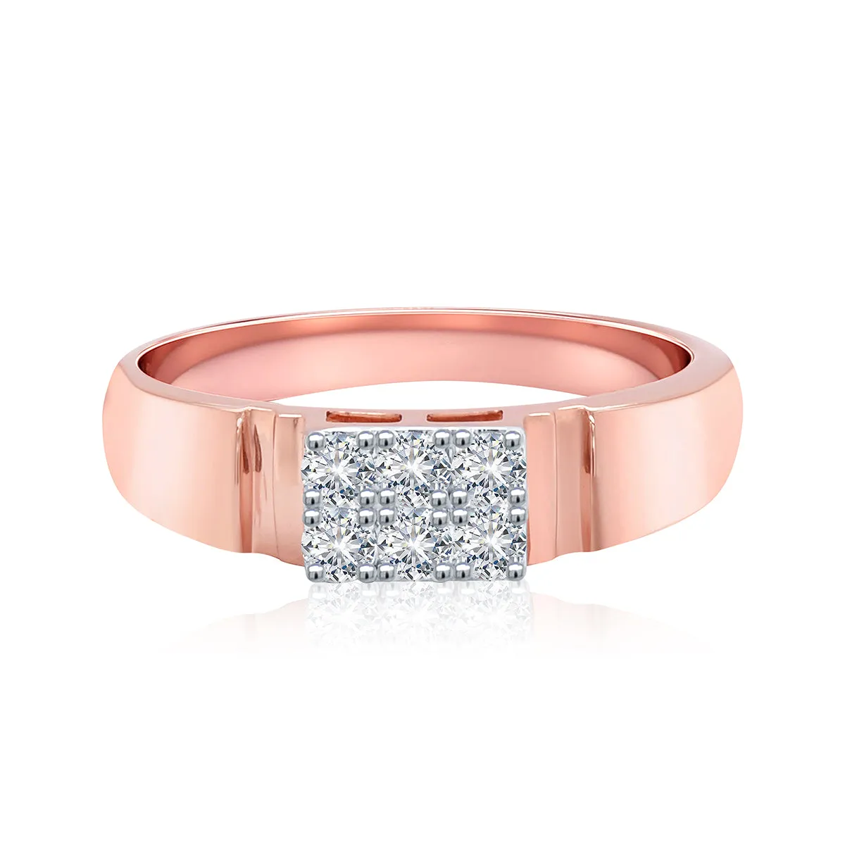 Dashing Rose Gold Diamond Ring