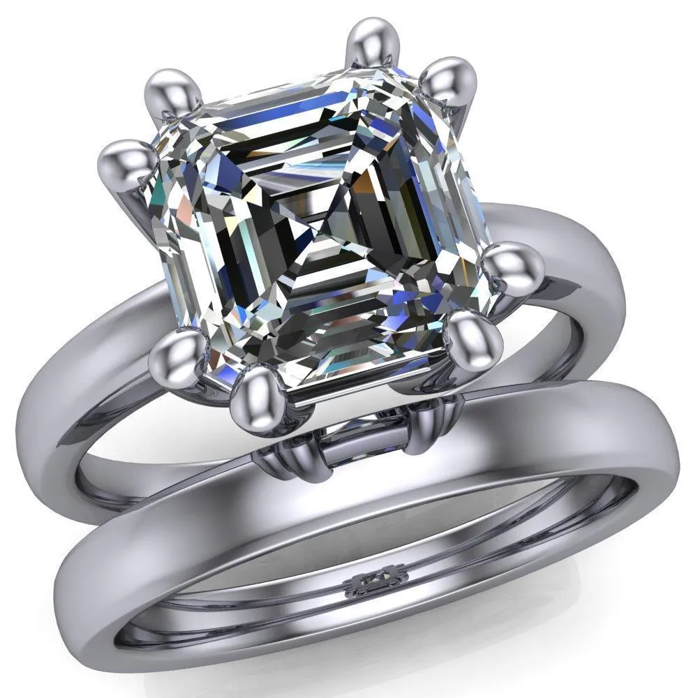 Deborah Asscher Moissanite 8 Prong Ring