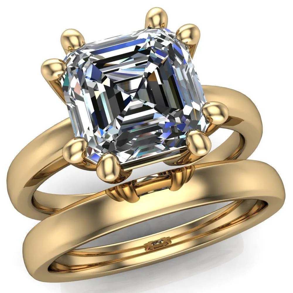 Deborah Asscher Moissanite 8 Prong Ring