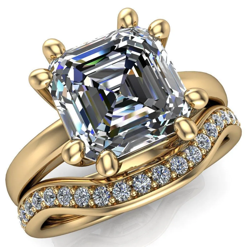 Deborah Asscher Moissanite 8 Prong Ring
