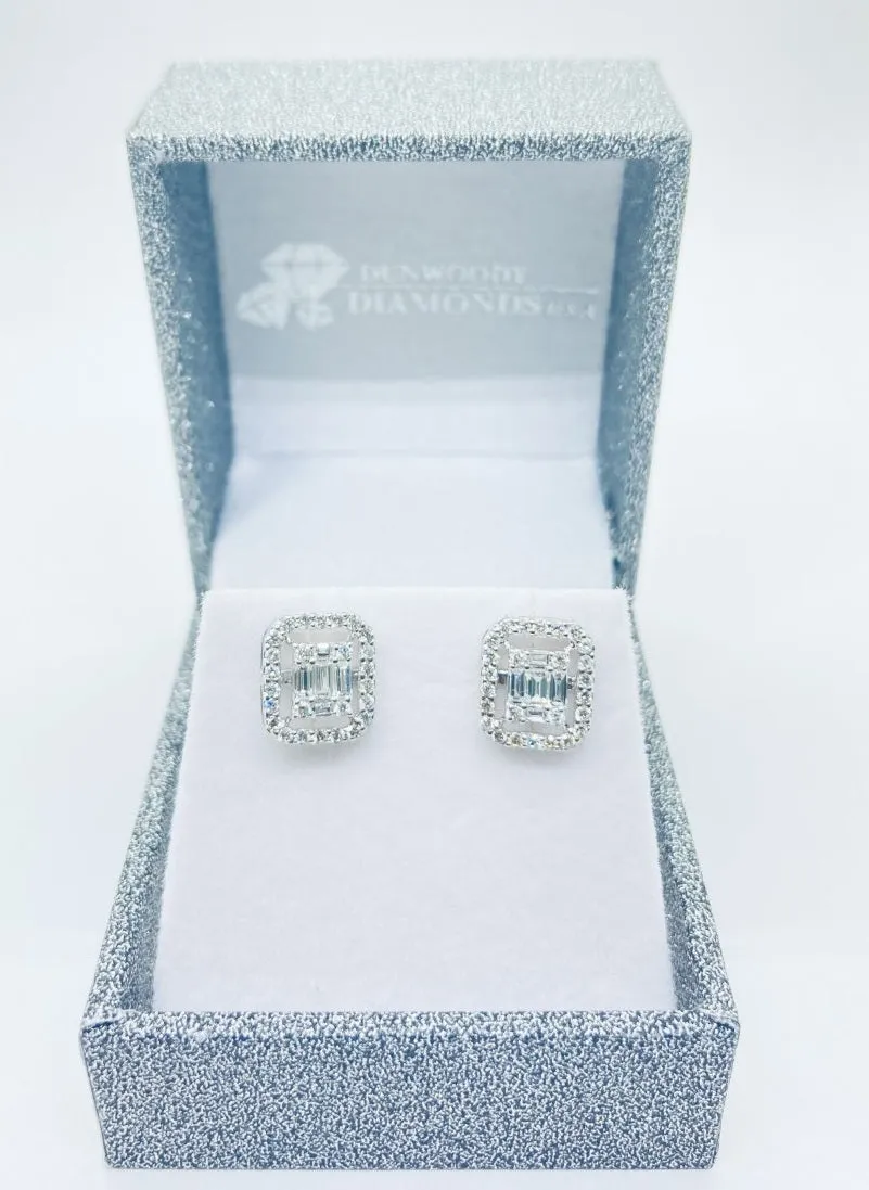 Diamond Baguette Earrings