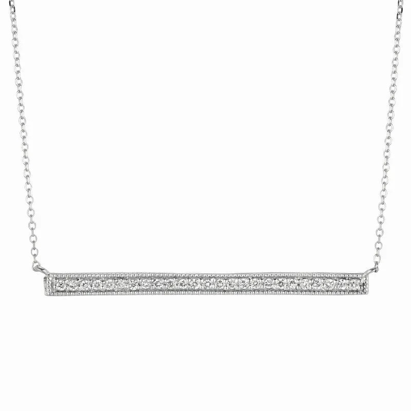 DIAMOND BAR NECKLACE 14K GOLD (0.25 CTW) N5386.25WD