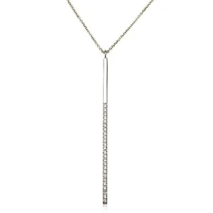 Diamond Bar Necklace - Diamond Lariat Necklace