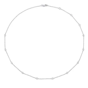 Diamond Bezel Necklace (Mini)