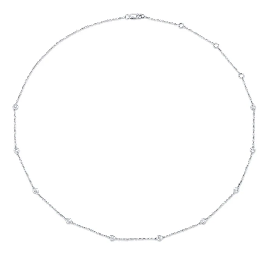Diamond Bezel Necklace (Mini)