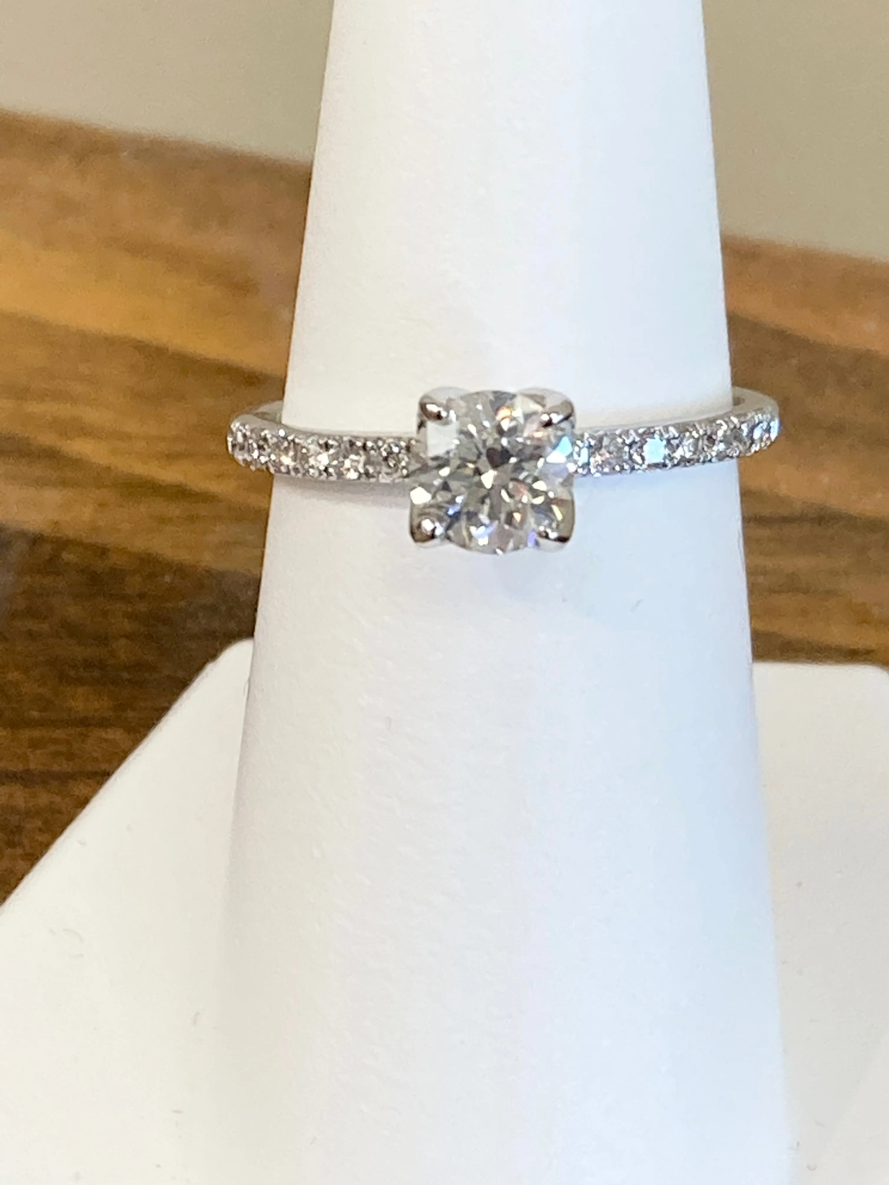 Diamond Engagement Ring White Gold