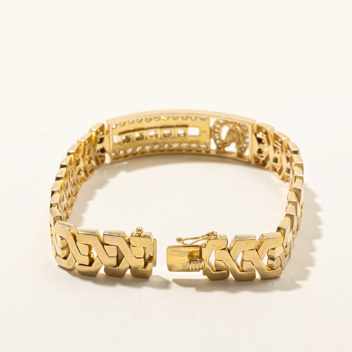 Diamond Horseshoe Chain Bracelet | 2.06ctw | 8"|