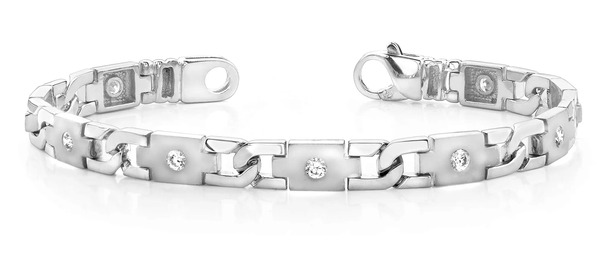 Diamond Plus Link Diamond Bracelet with 1.98 ct.(finished) 3.8mm