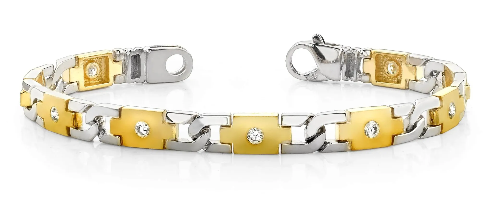 Diamond Plus Link Diamond Bracelet with 1.98 ct.(finished) 3.8mm