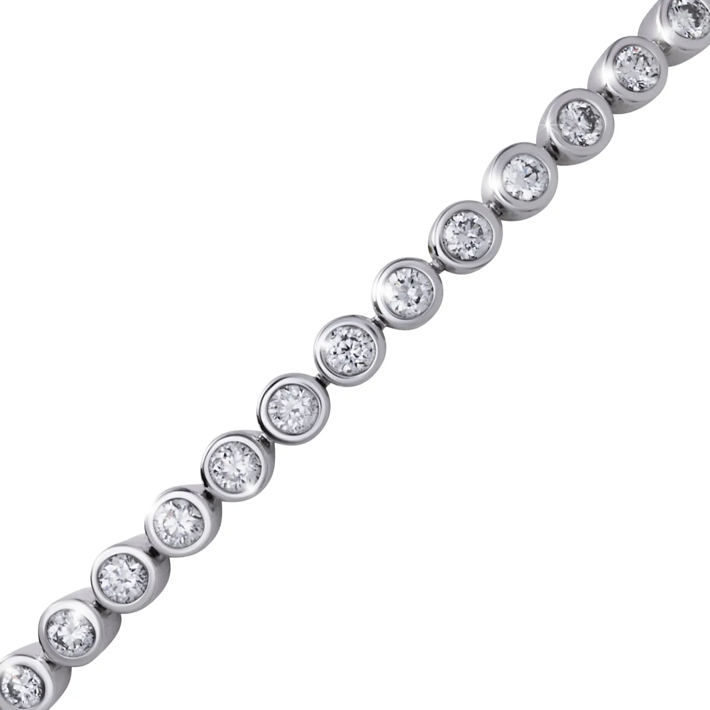 Diamond Tennis Bracelet 18K White Gold