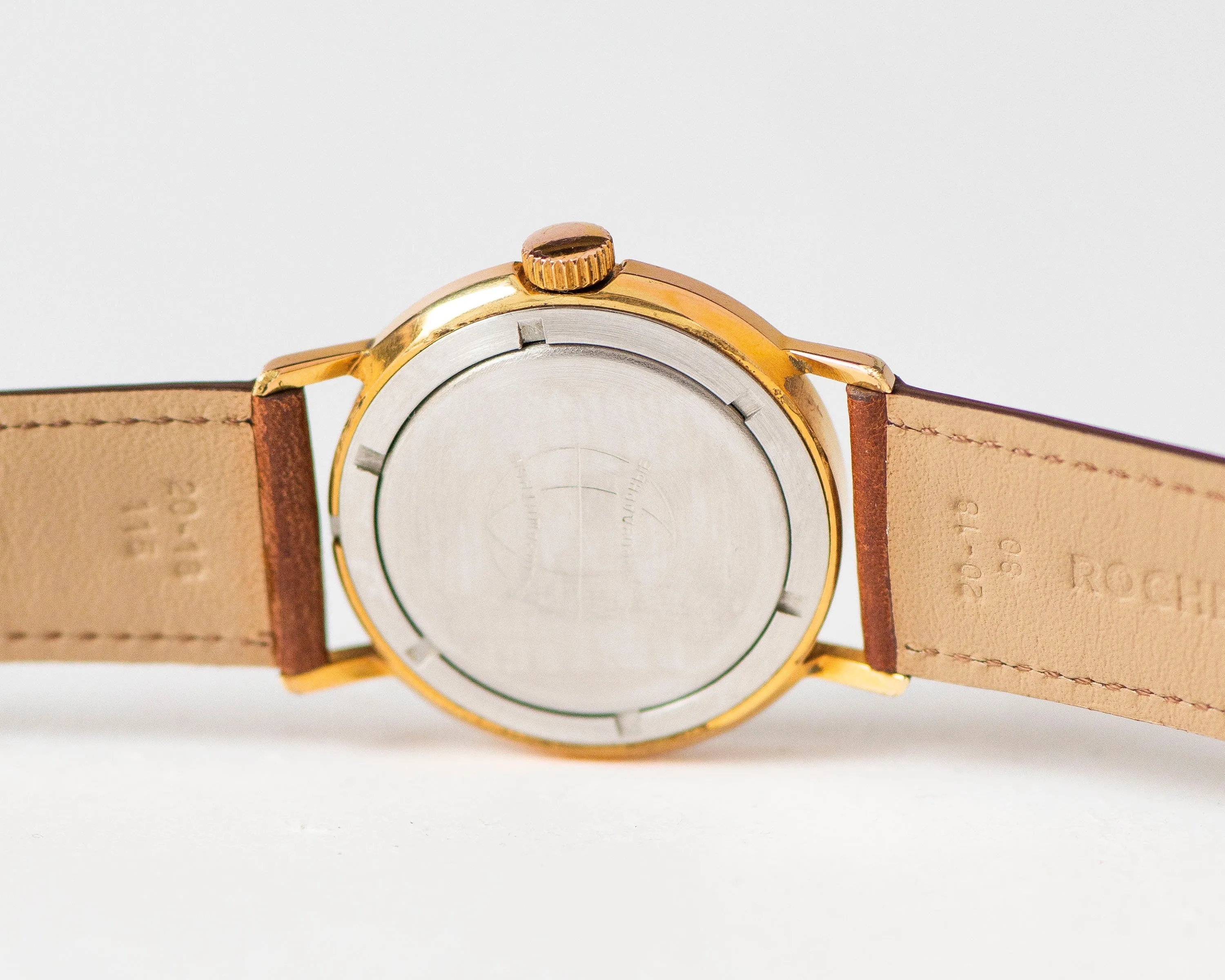 Dress watch for men Rocket gold plated, vintage watch for men shockproof, classic unisex watch graduation gift, luxury leather strap new