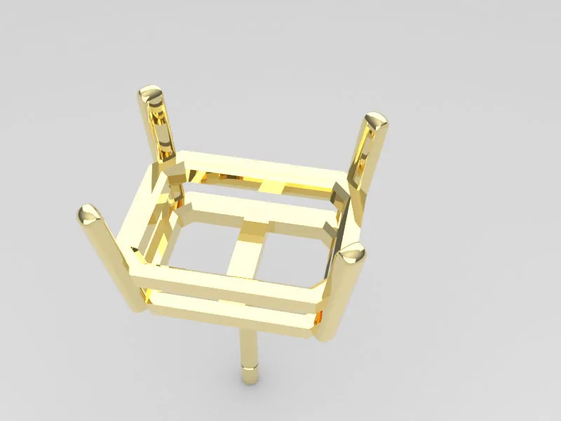 E4001 - Emerald Double Wire Earring
