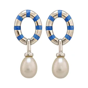 Earrings-South Sea Pearl (Enamel)