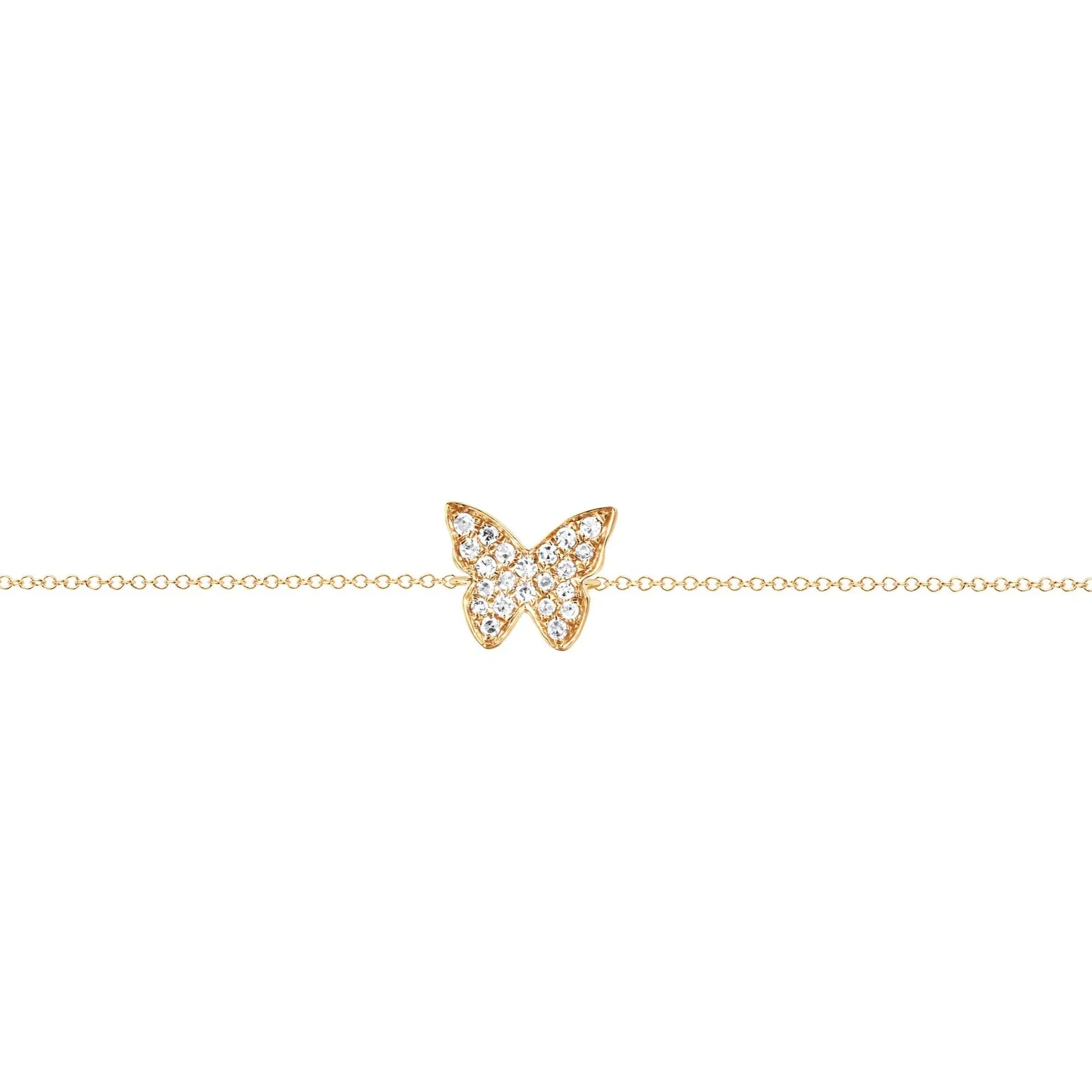 EF Collection Diamond Butterfly Bracelet