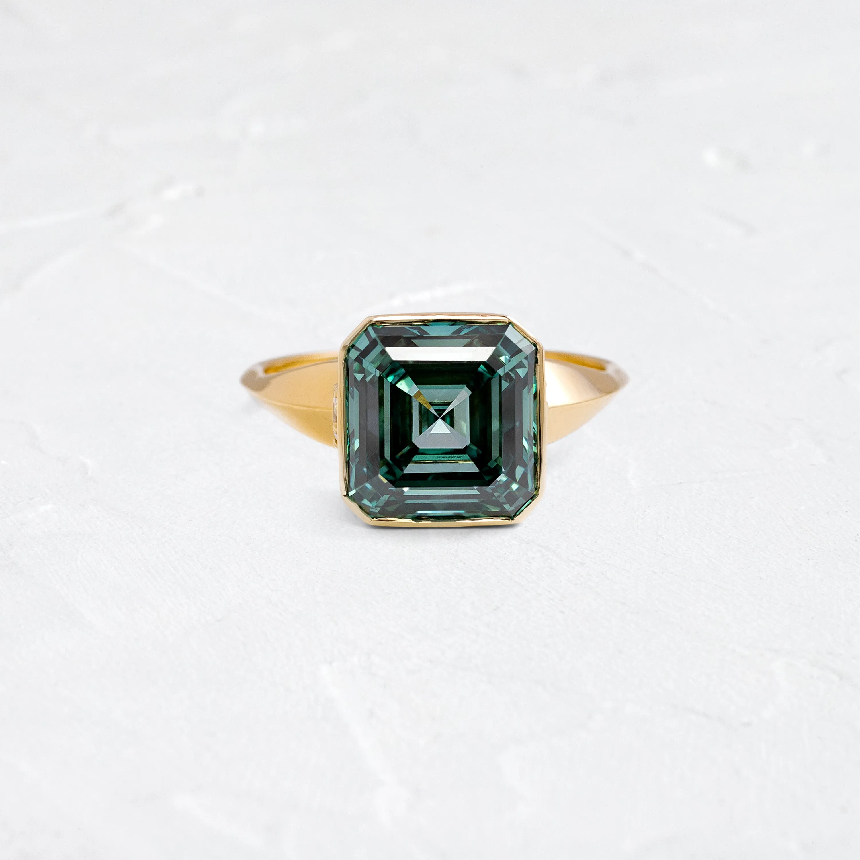 Elixir Ring, 5.08ct. Lab-Grown Green Diamond