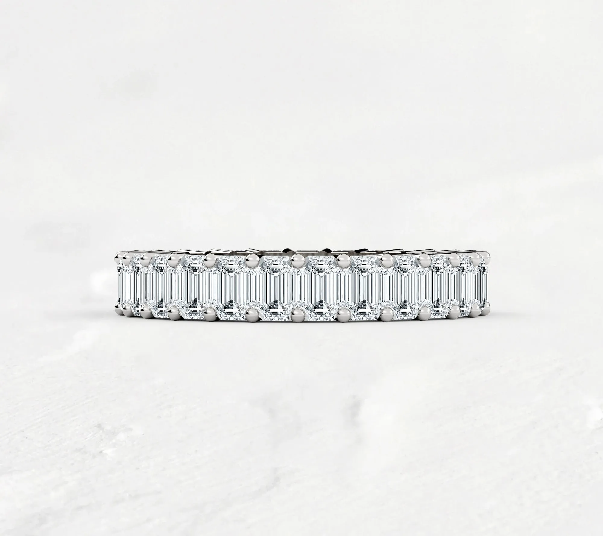 Emerald Cut Eternity Band - 3.5ct