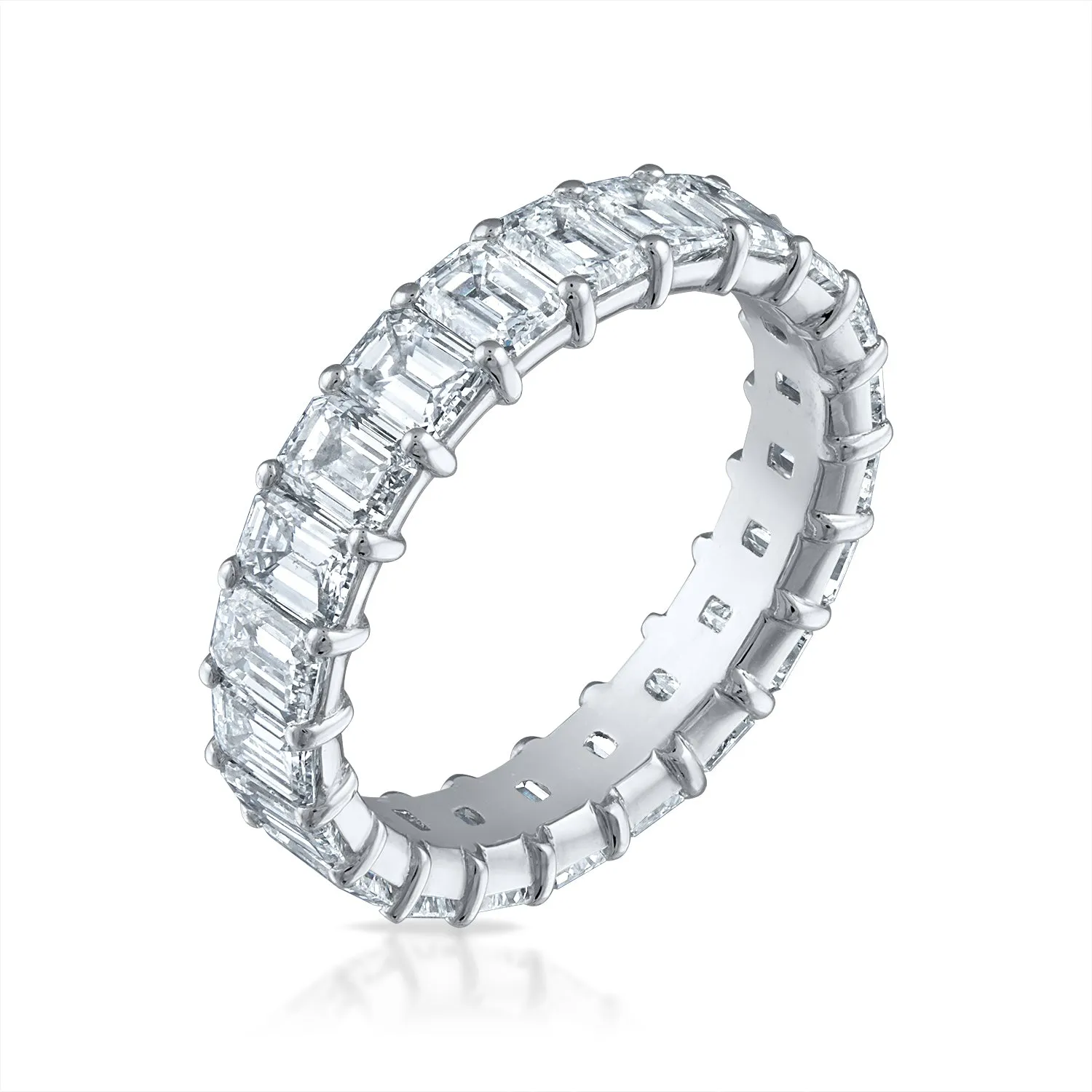Emerald Cut Eternity Band - 3.5ct