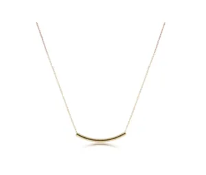 Enewton - 16" Necklace gold - Bliss Bar Smooth