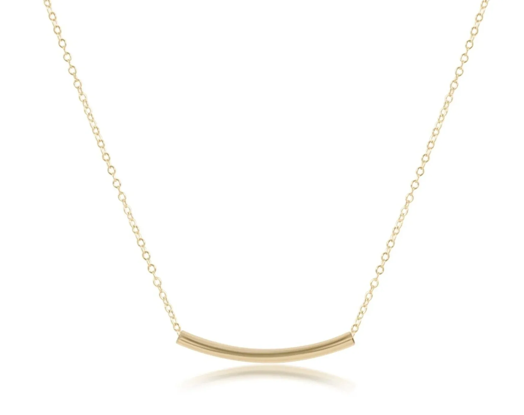 Enewton - Bliss Bar Smooth Small 16in Necklace - Gold