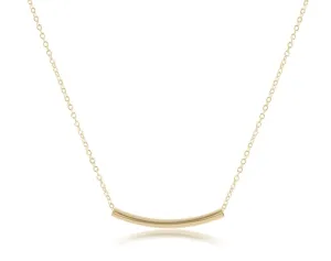 Enewton - Bliss Bar Smooth Small 16in Necklace - Gold