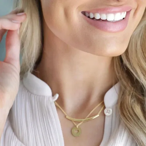enewton Gold Bliss Bar Necklace
