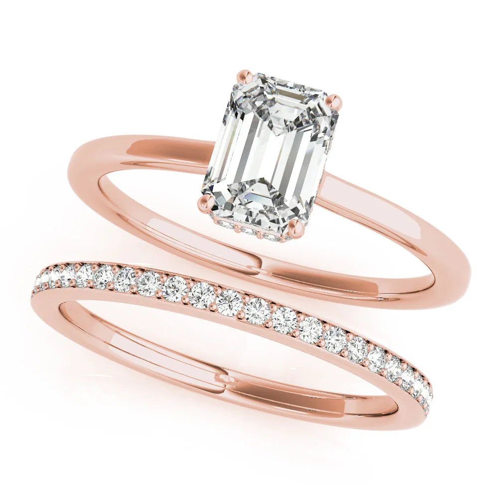 Engagement Rings Emerald Cut - TN51140-E