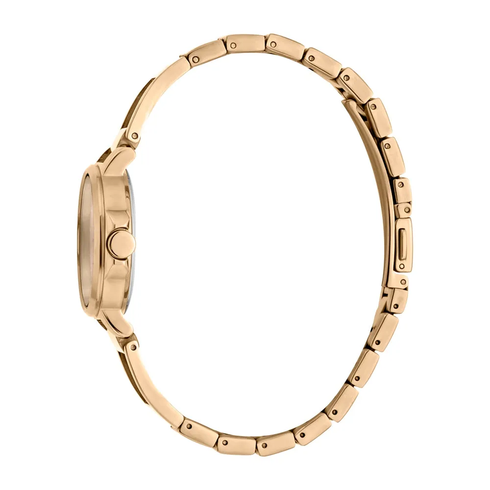 Esprit Ladies Watch Ip Rose Gold Bracelet & Dial Set With Accessories