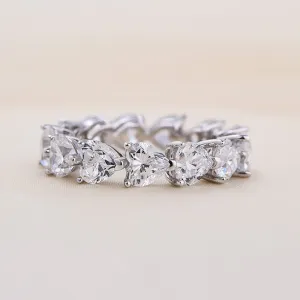 Eternity Heart Cut Wedding Band