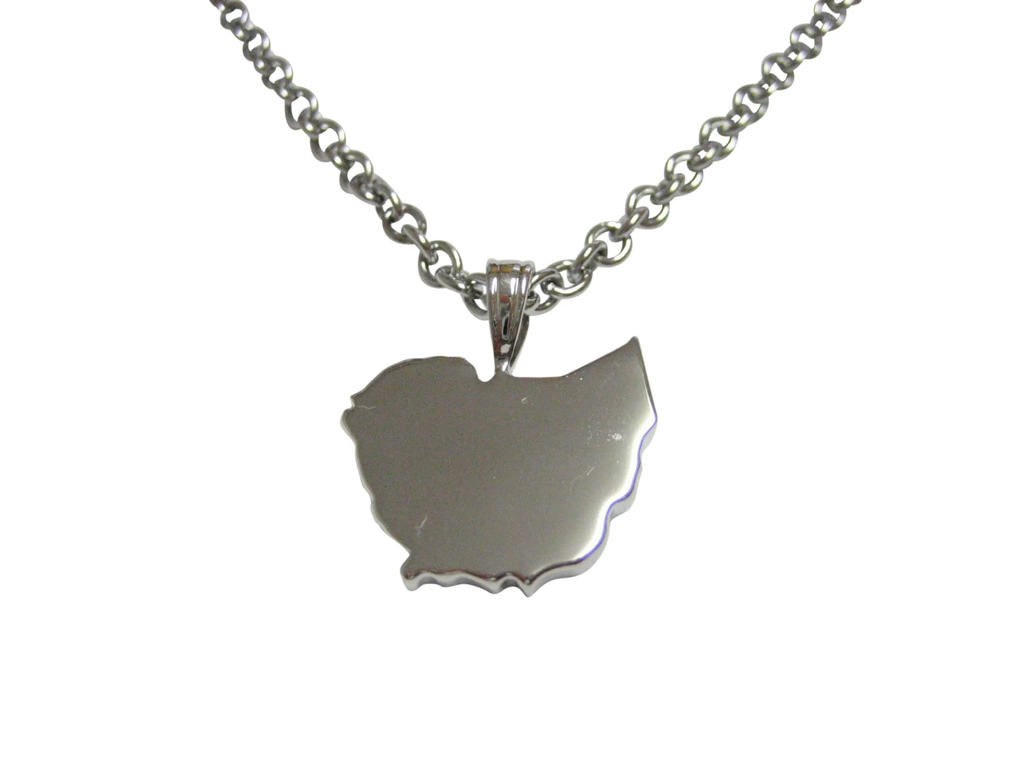 Ethiopia Map Shape Pendant Necklace