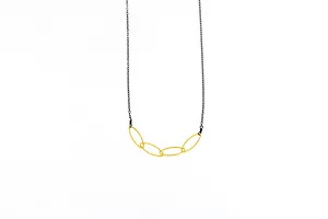 Etna Four Oval Gold Necklace