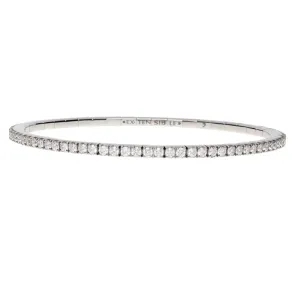 Extensible 18KW 2.14ctw Diamond Stretch Bracelet - BTE65DB